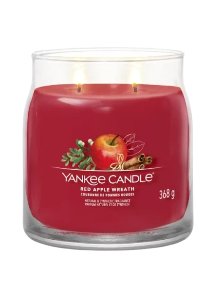 Yankee Candle - Red Apple Wreath Candela in Giara Media