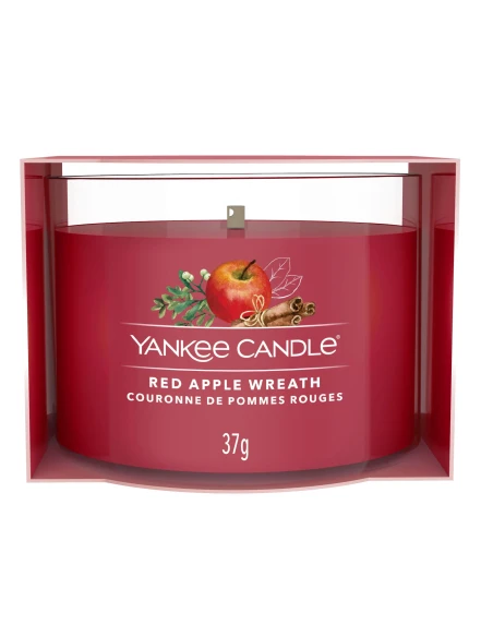 Yankee Candle - Red Apple Wreath Candela Votiva in Vetro