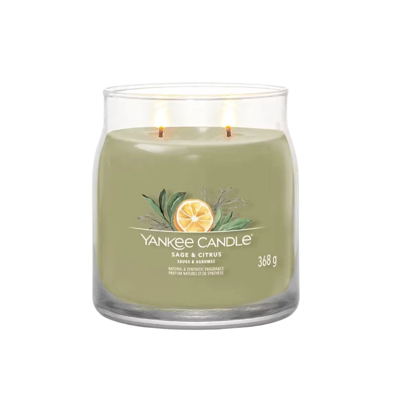 Yankee Candle - Sage & Citrus  Candela in Giara Media