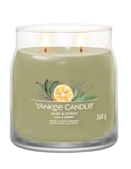 Yankee Candle - Sage & Citrus  Candela in Giara Media