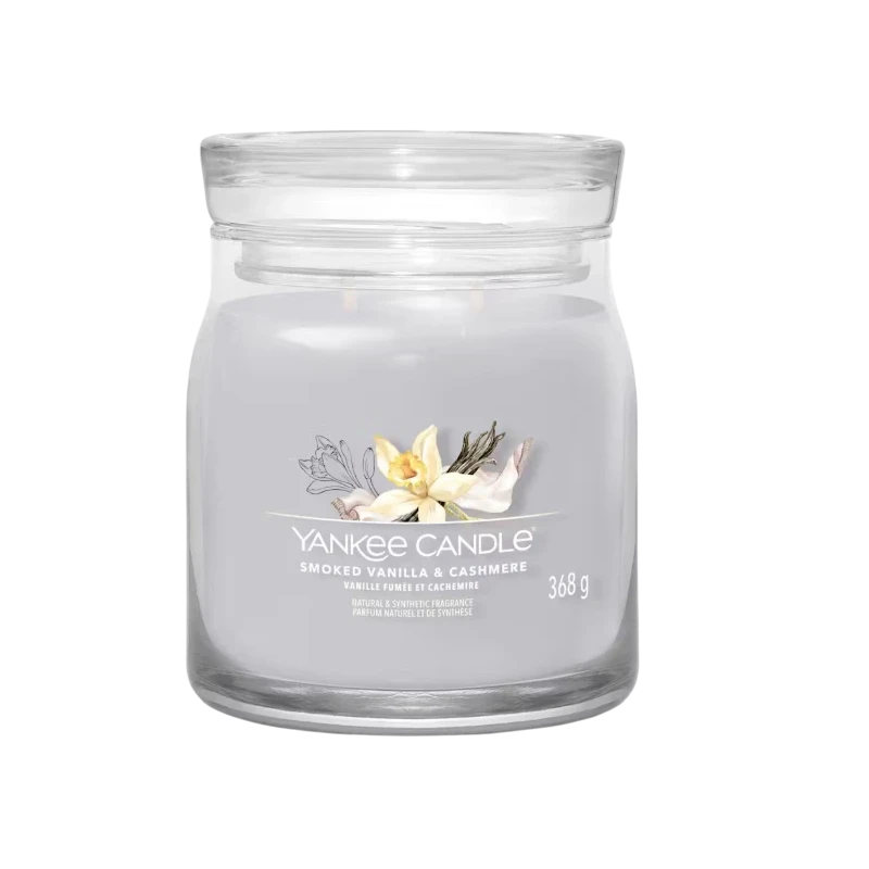 Yankee Candle - Smoked Vanilla & Cashmere Candela in Giara Media