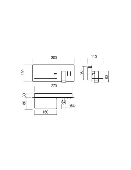 Redo Group - Brook Wall Lamp - White