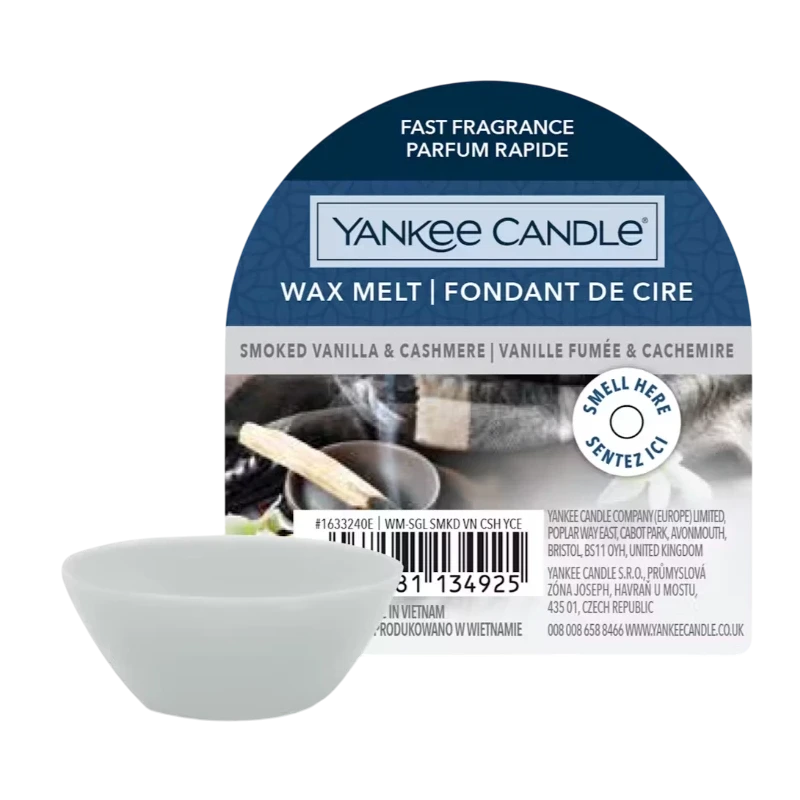 Yankee Candle - Smoked Vanilla & Cashmere Cera da Fondere