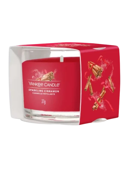 Yankee Candle - Sparkling Cinnamon Glass Votive Candle