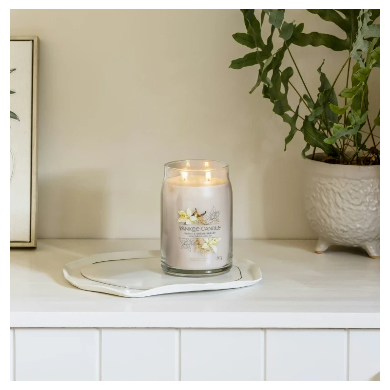 Yankee Candle - Vanilla Crème Brûlée Candela in Giara Grande