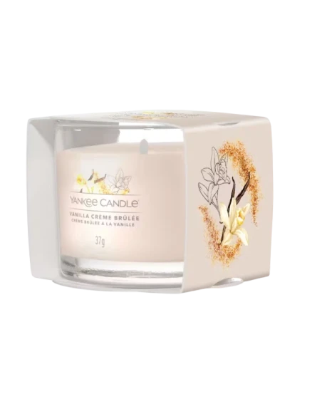 Yankee Candle - Vanilla Crème Brûlée Candela Votiva in Vetro