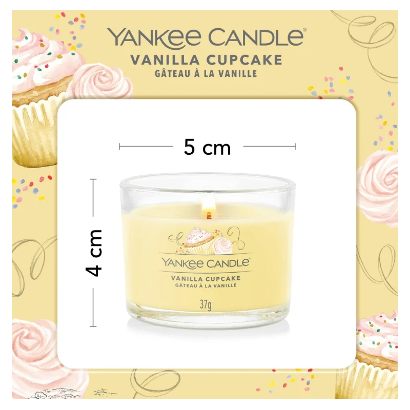 Yankee Candle - Vanilla Cupcake - Glass Votive Candle