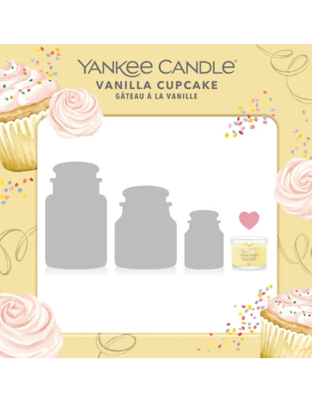 Yankee Candle - Vanilla Cupcake - Glass Votive Candle