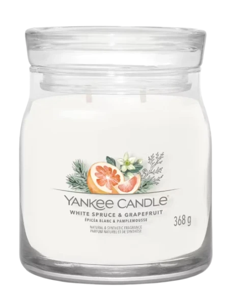 Yankee Candle - White Spruce & Grapefruit Medium Jar Candle