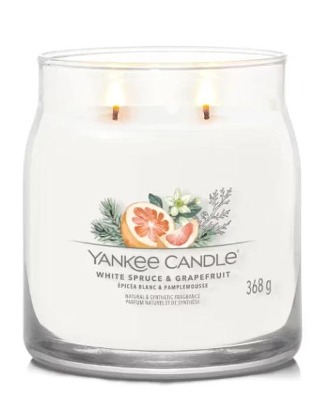 Yankee Candle - White Spruce & Grapefruit Medium Jar Candle