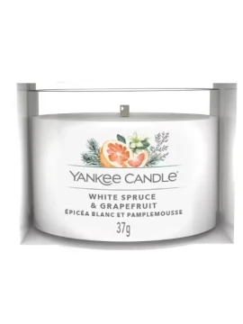 Yankee Candle - White Spruce & Grapefruit Glass Votive Candle