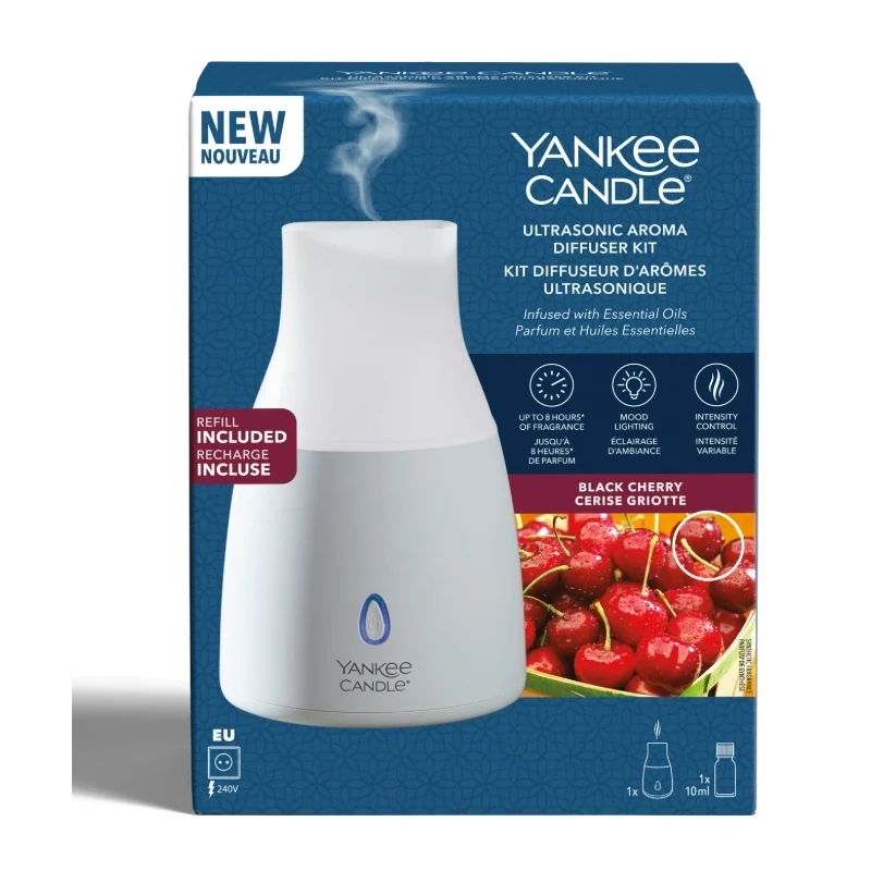 Yankee Candle - Ultrasonic Diffuser Starter Kit - Black Cherry