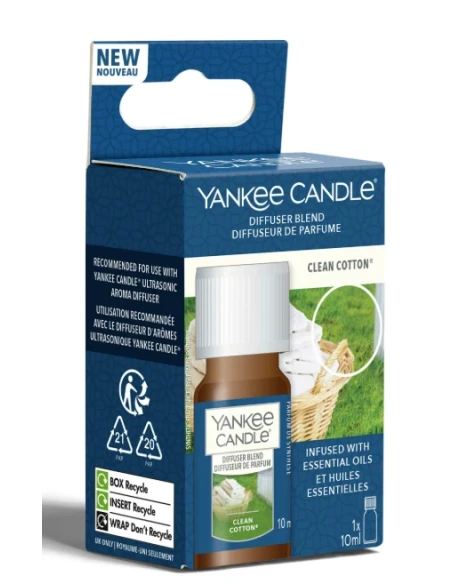 Yankee Candle - Ricarica Diffusore ad Ultrasuoni - Clean Cotton®