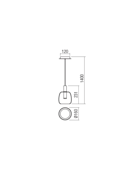 Redo Group - Candela Pendant Lamp - Black