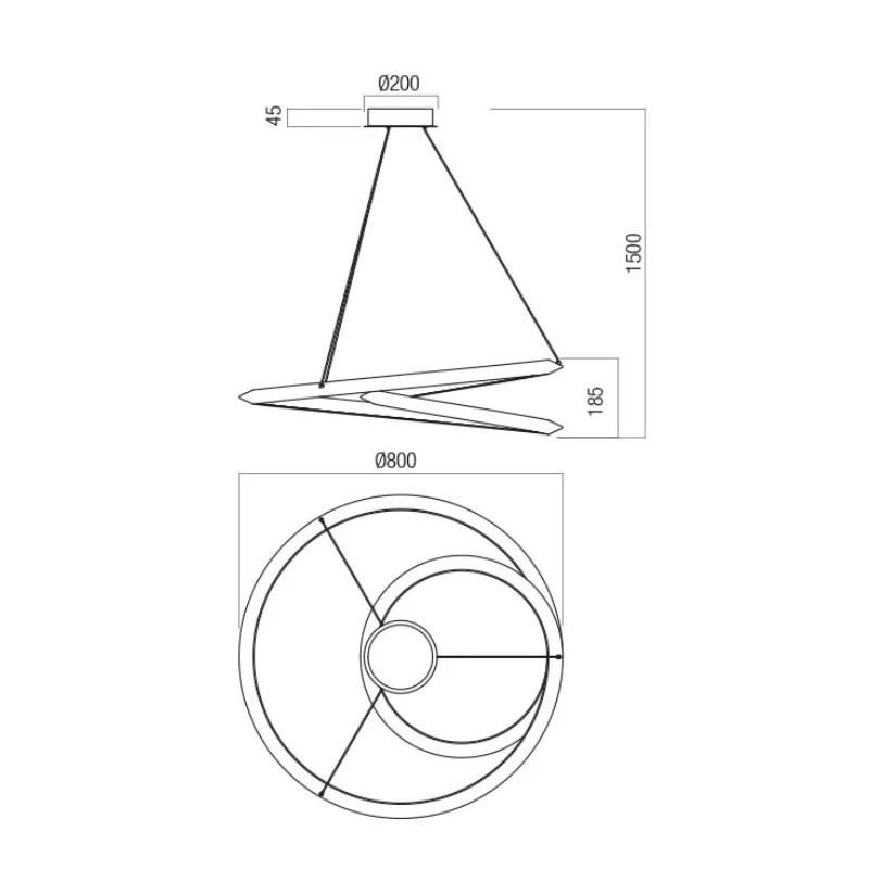Redo Group - Storm Pendant Lamp - Matte White