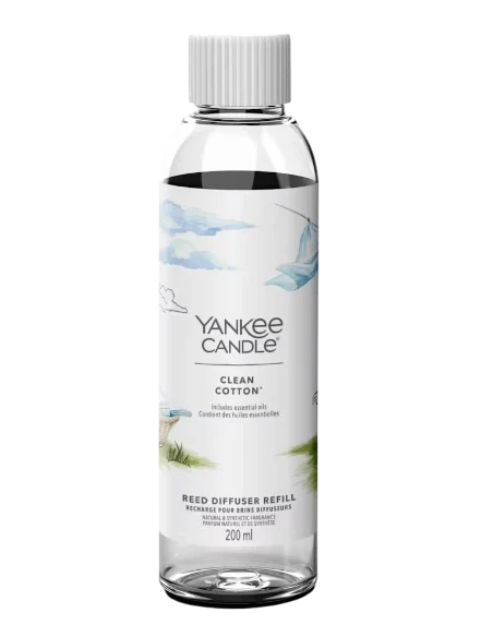 Yankee Candle - Ricarica per Diffusore a Bastoncini - Clean Cotton®