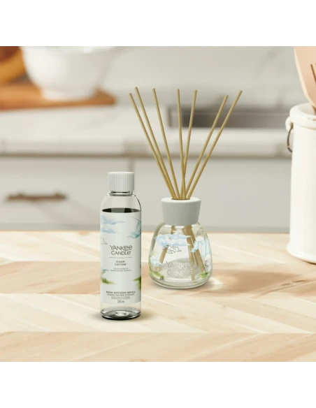Yankee Candle - Ricarica per Diffusore a Bastoncini - Clean Cotton®