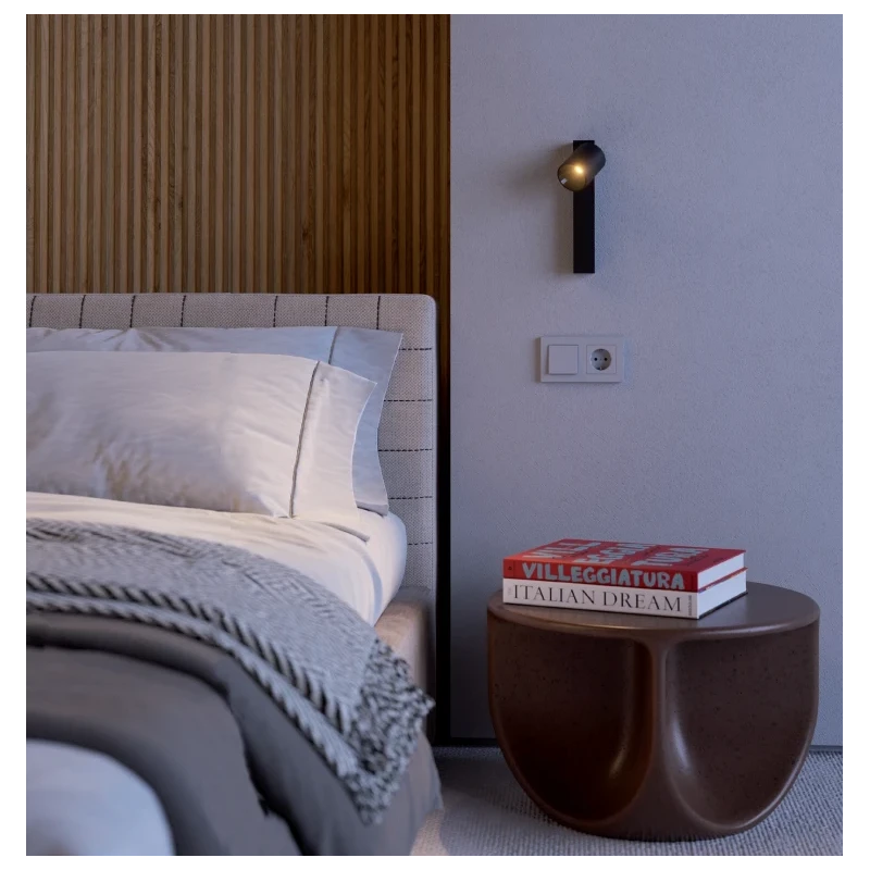 Redo Group - Takto Lampada da Parete / Soffitto - Nero Opaco