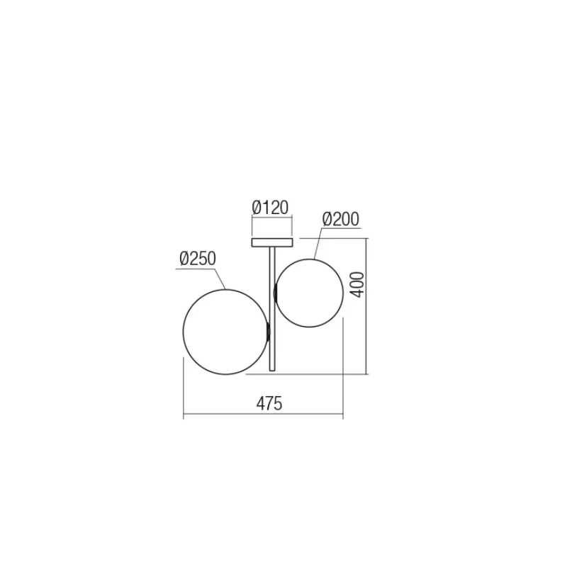 Redo Group - Talis Ceiling Lamp - Matt Black