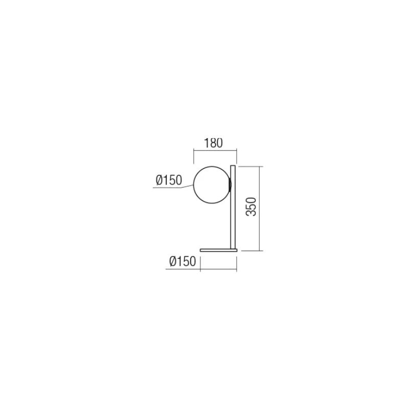 Redo Group - Talis Table Lamp - Matt Black