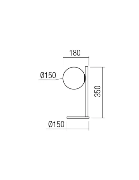 Redo Group - Talis Table Lamp - Matt Black