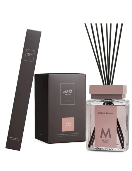 Muhà - Diffusore a Bastoncini - Ambra Antica
