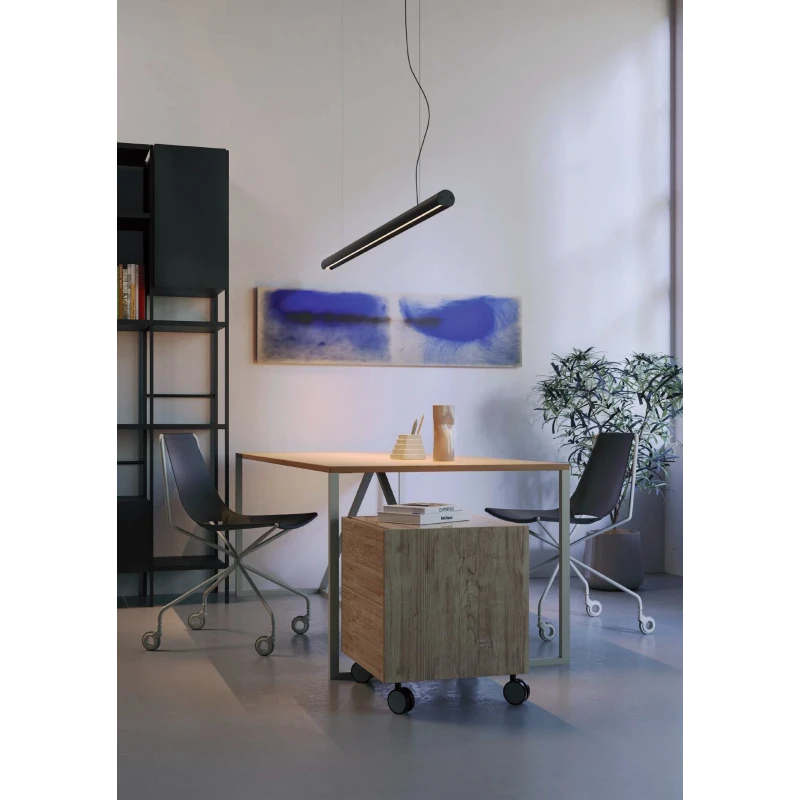 Redo Group - Cityline Pendant Lamp - Foggy Nickel / Matte Black