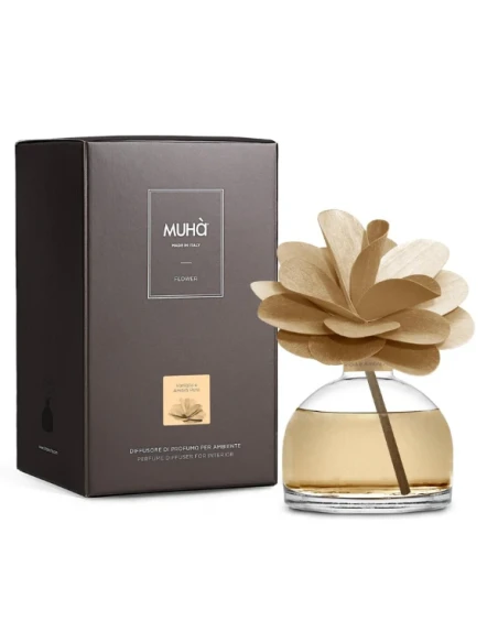 Muhà - Diffusore Flower - Vaniglia e Ambra Pura 200 ml