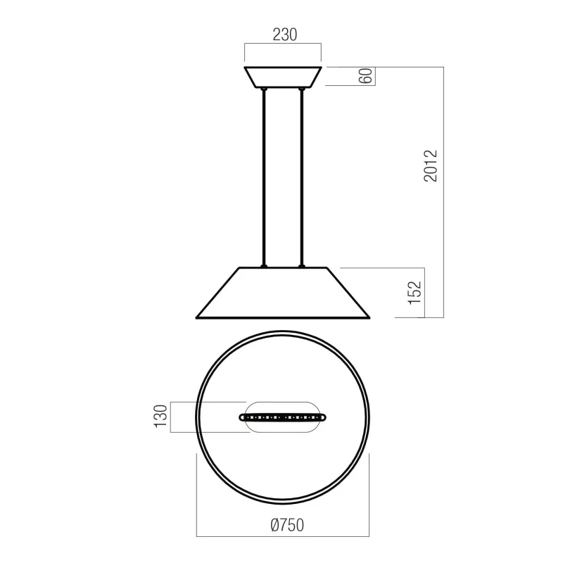 Redo Group - Akira Pendant Lamp - Coffee/Dark Grey
