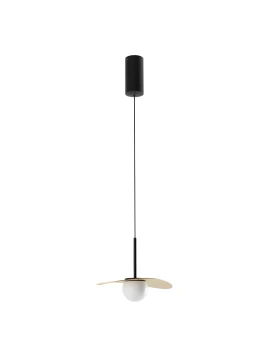 Redo Group - Cody Single Pendant Lamp - Black and Matt Gold