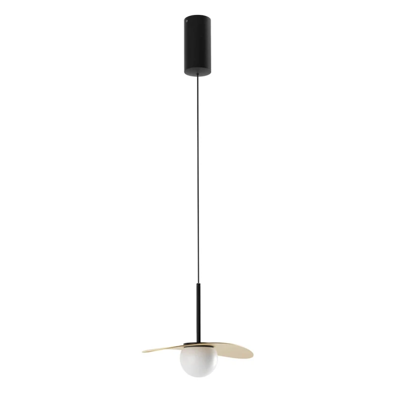 Redo Group - Cody Lampada a Sospensione Singola - Nero e Oro Opaco