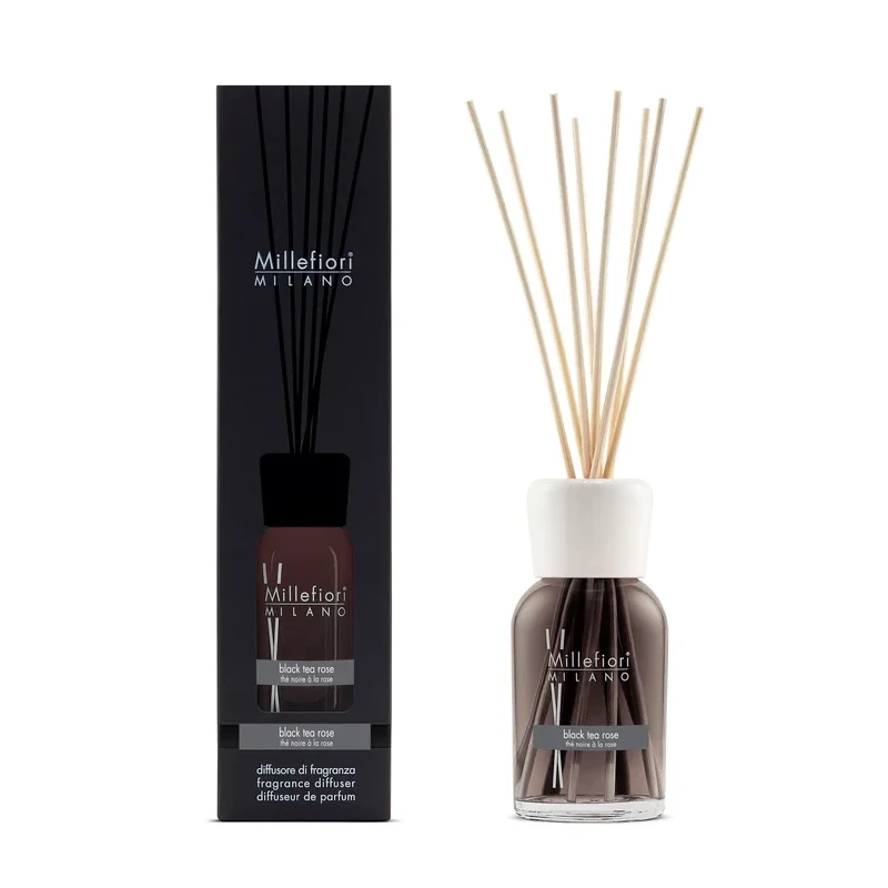 Millefiori Milano - Reed Diffuser - Black Tea Rose