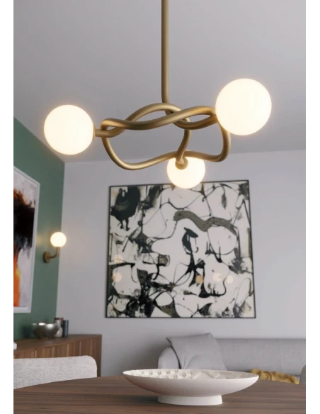 Redo Group - Confusio Pendant Lamp - Matt Gold