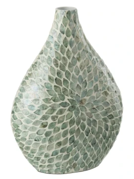 J-Line - Alpha Perla Vase - Light Blue