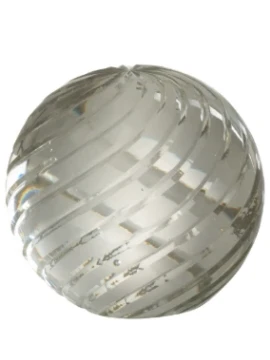 J-Line - Fermacarte Ondes - Vetro Trasparente