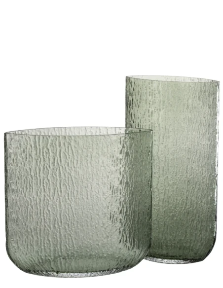 J-Line - Mila Vase - Green Glass