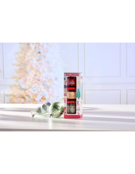 Yankee Candle - Confezione Regalo Holiday Party - 3 Candele Votive Mini
