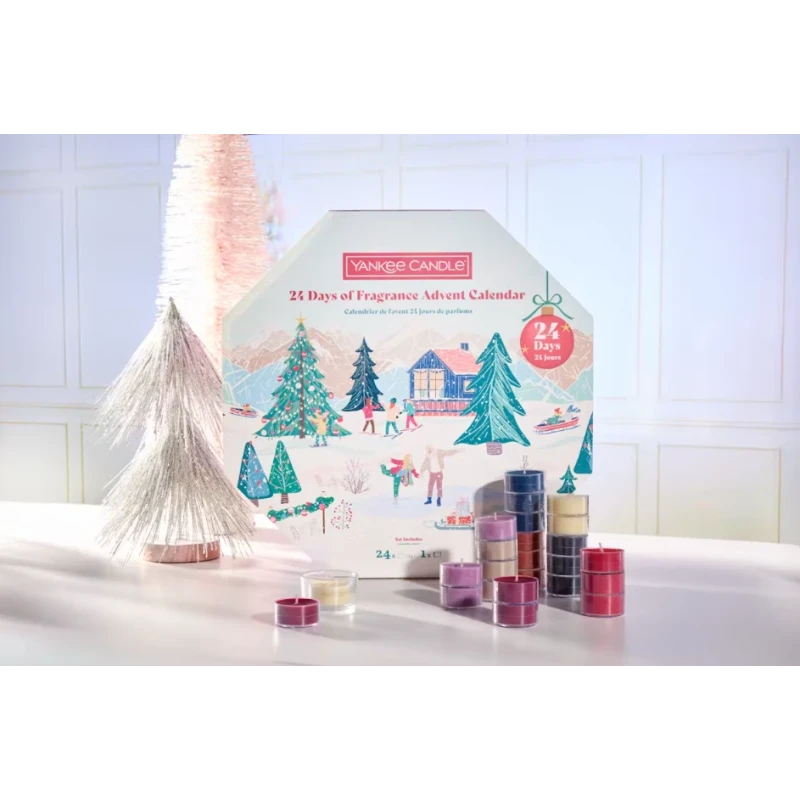 Yankee Candle - Calendario dell'Avvento Ghirlanda - 24 Giorni di Fragranze