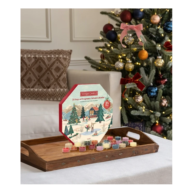 Yankee Candle - Calendario dell'Avvento Ghirlanda - 24 Giorni di Fragranze