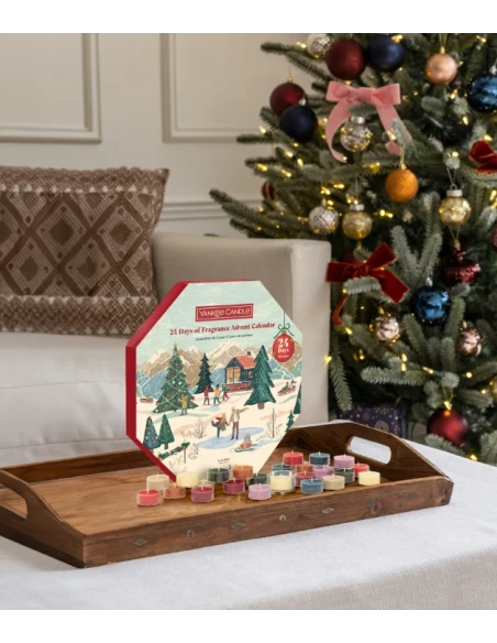 Yankee Candle - Calendario dell'Avvento Ghirlanda - 24 Giorni di Fragranze