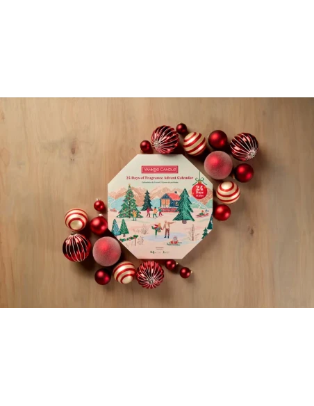 Yankee Candle - Calendario dell'Avvento Ghirlanda - 24 Giorni di Fragranze