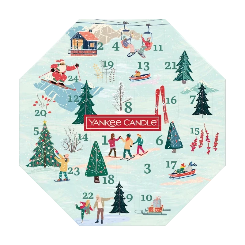 Yankee Candle - Calendario dell'Avvento Ghirlanda - 24 Giorni di Fragranze