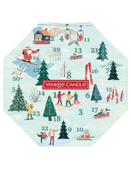 Yankee Candle - Calendario dell'Avvento Ghirlanda - 24 Giorni di Fragranze