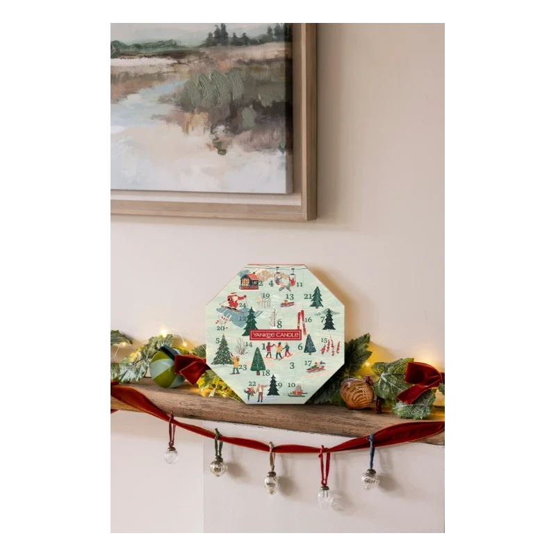 Yankee Candle - Calendario dell'Avvento Ghirlanda - 24 Giorni di Fragranze