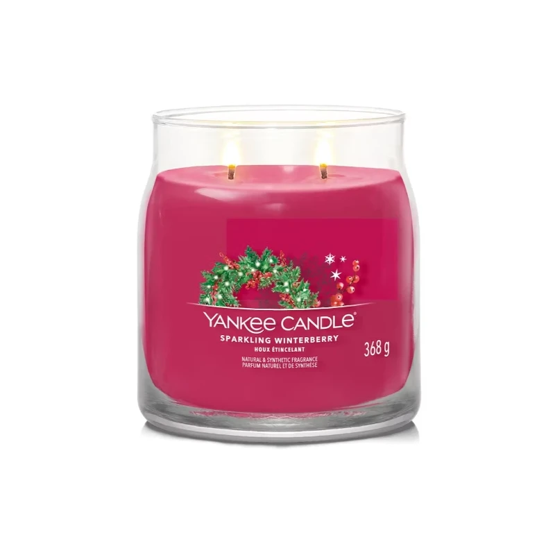 Yankee Candle - Sparkling Winterberry - Candela in Giara Media