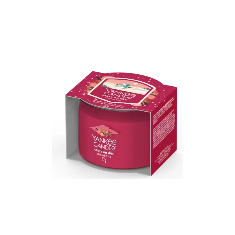 Yankee Candle - Santa on Skis - Candela Votiva in Vetro