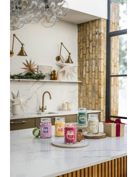 Yankee Candle - Santa on Skis - Candela in Giara Grande