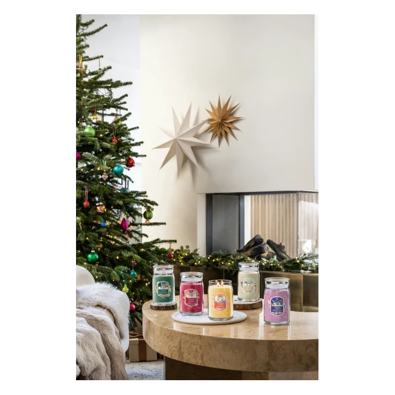 Yankee Candle - Santa on Skis - Candela in Giara Grande