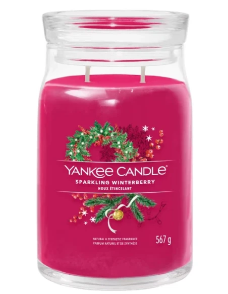 Yankee Candle - Sparkling Winterberry - Candela in Giara Grande