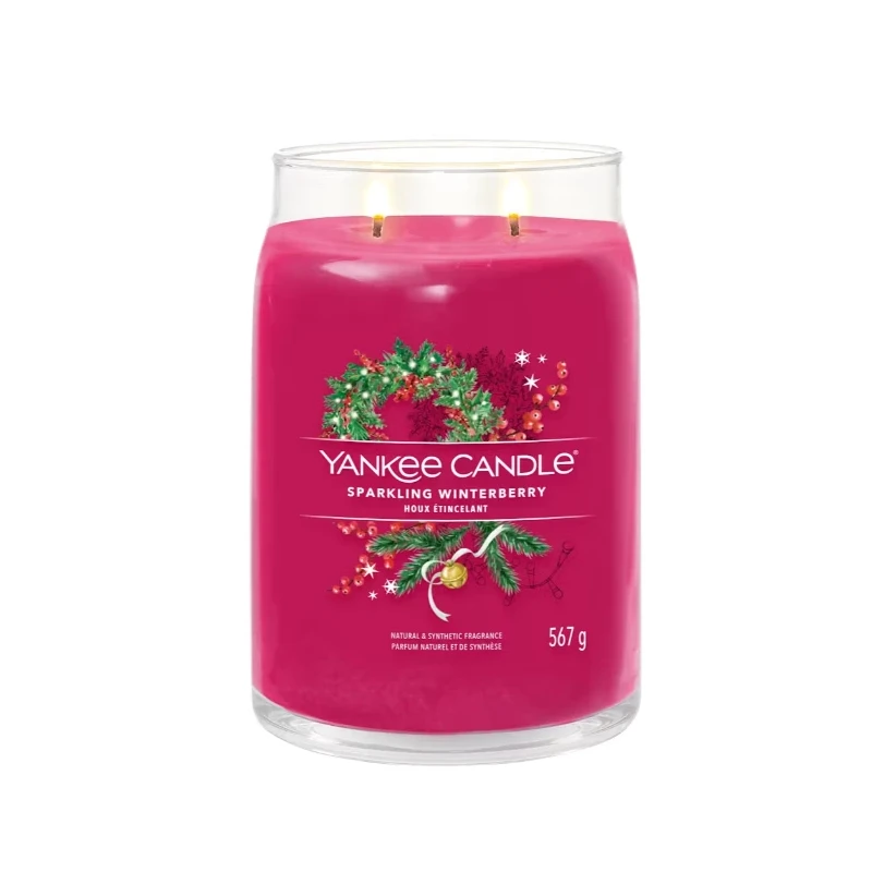 Yankee Candle - Sparkling Winterberry - Candela in Giara Grande